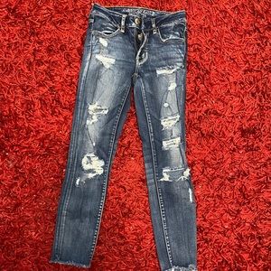 American Eagle ripped jeans